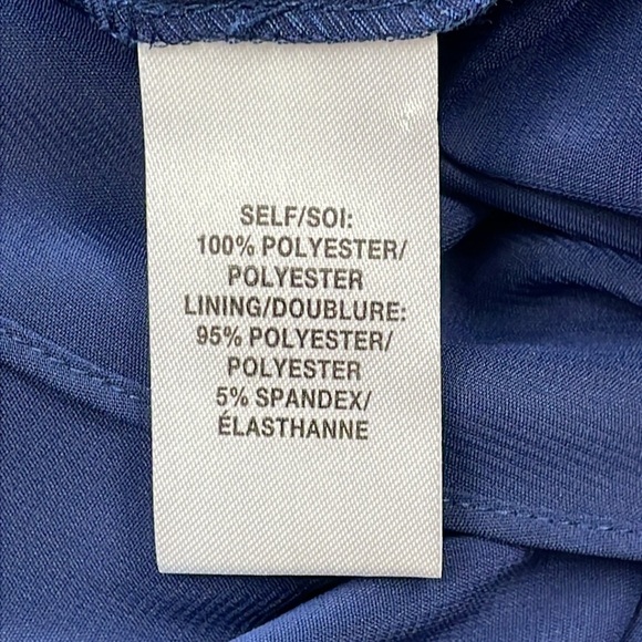 NWT Tanya Taylor Leonie Gown Navy Blue Maxi Formal Notched V Sz 4 - Picture 14 of 16